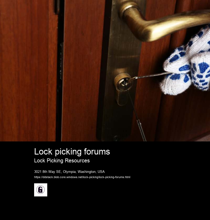 Lock picking forums
