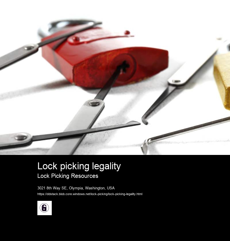 Lock picking legality